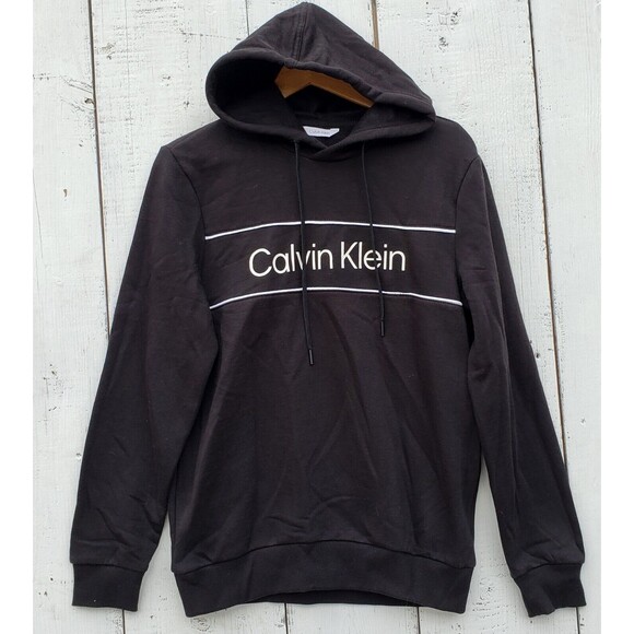 Calvin Klein Men Logo Calvin Klein Black Sweatshirt Small - Picture 1 of 4